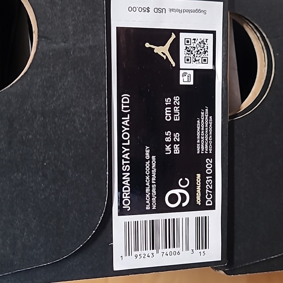 Nike Jordan Stay Loyal TD Toddler Infant Black Shoe Sneaker DC7231-002 - Picture 14 of 15